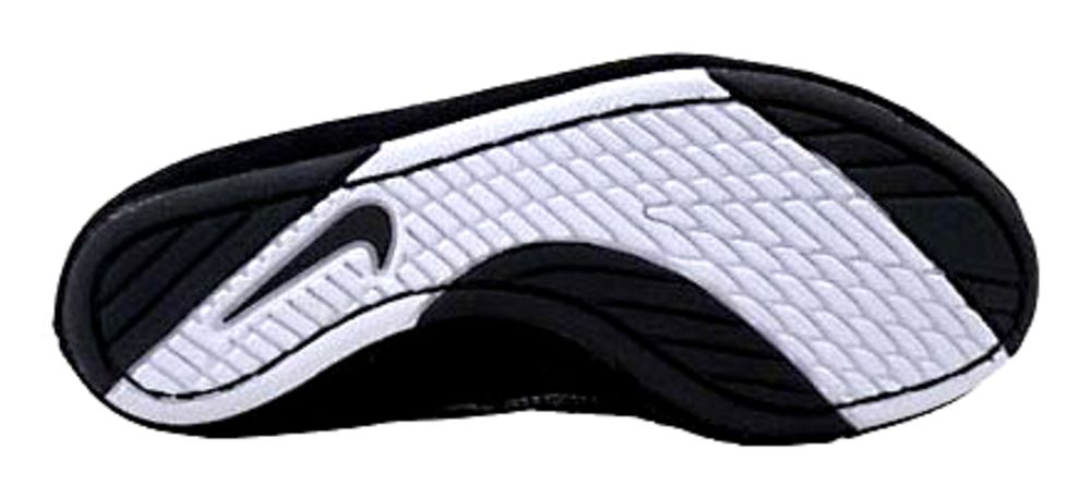 Nike Speedsweep VII Wrestling Shoes - Boys Black White Sole View