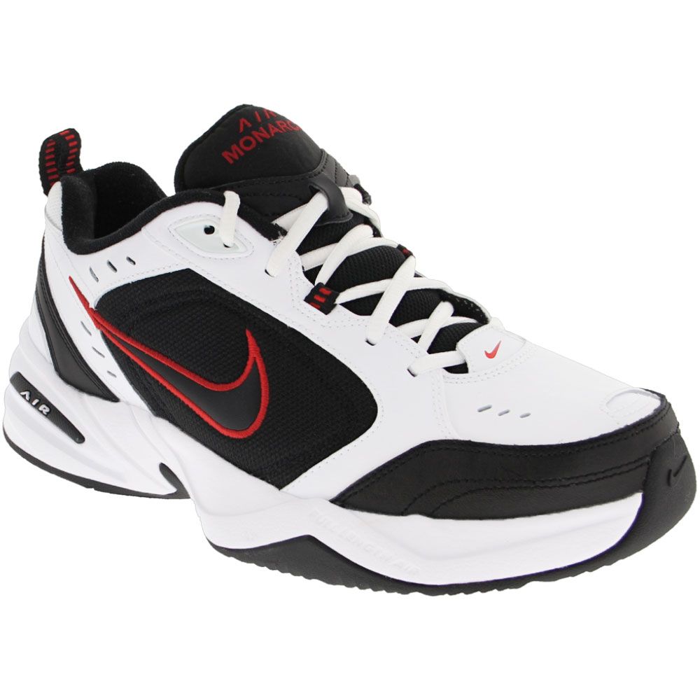 Nike Air Monarch IV Training Shoes - Mens White Black Varsity Red