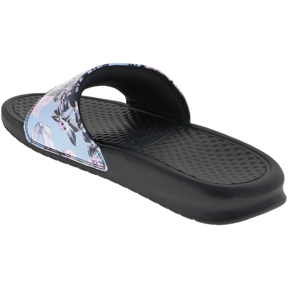 Nike Benassi Just Do It Slide Sandals - Womens Anthracite Topaz Mist Back View