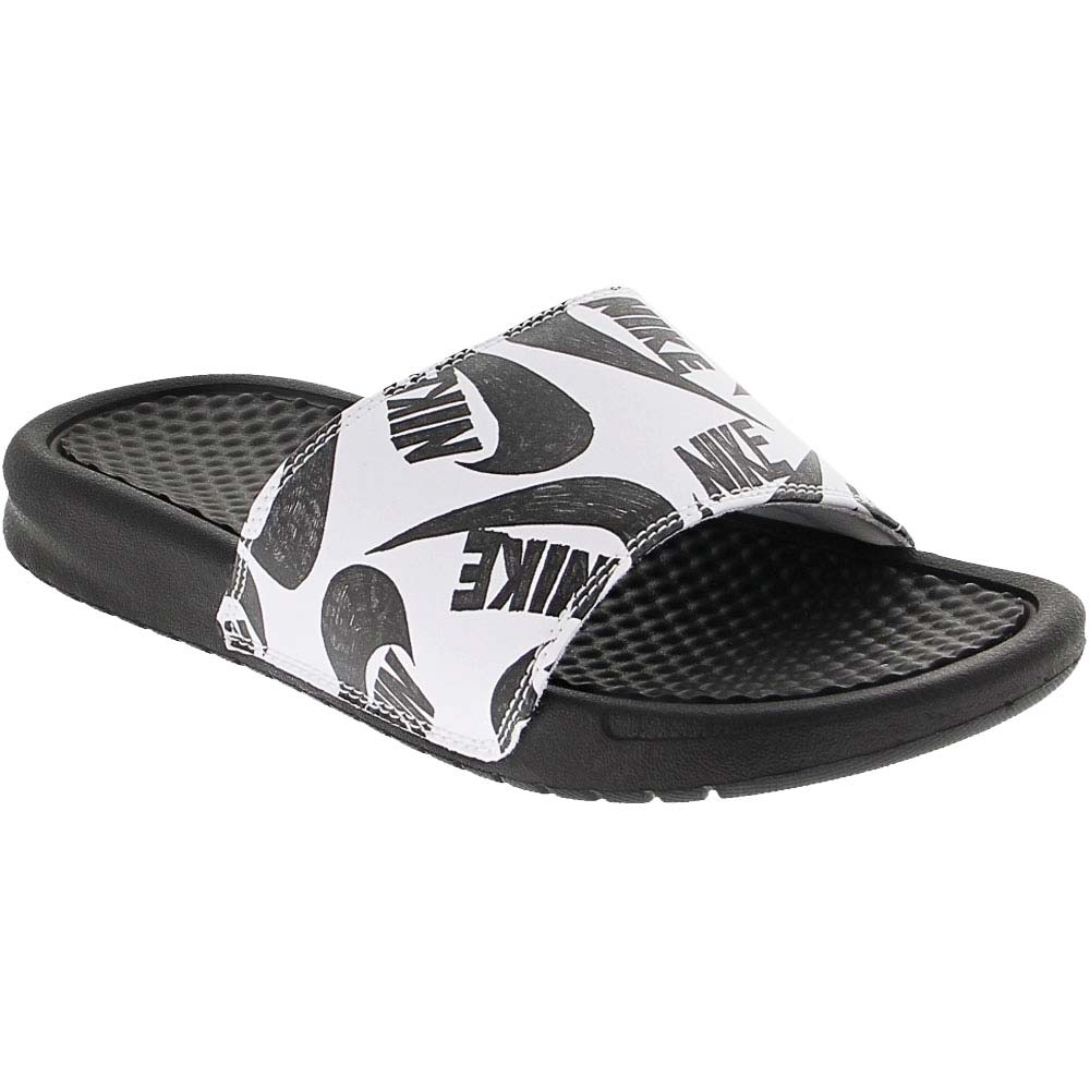 Nike Benassi Just Do It Slide Sandals - Womens Black Black White