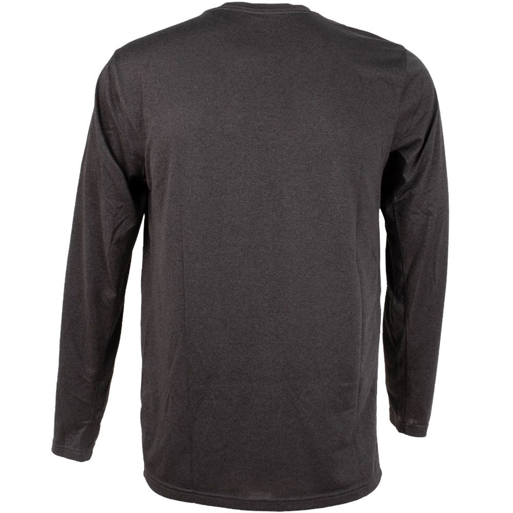 Nike Dri-Fit Legend Long Sleeve Shirt - Mens Black Heather View 2