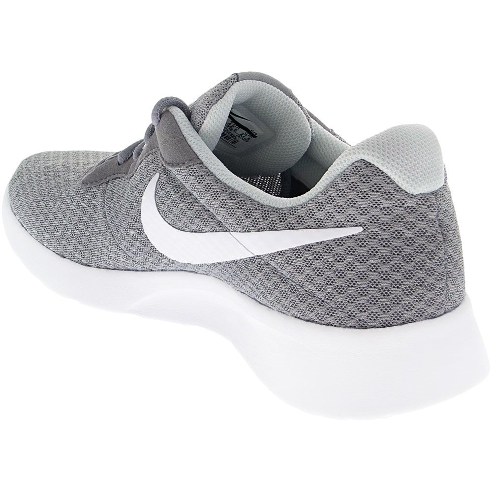 Nike Tanjun Running Shoes - Womens Wolf Grey White Back View