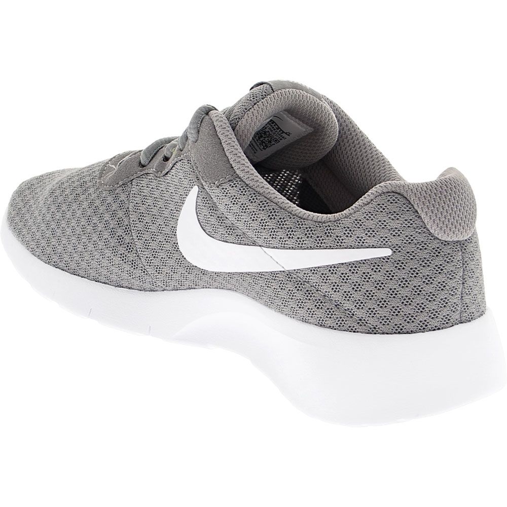 Nike Tanjun BGS Running Shoes - Kids Grey White Back View