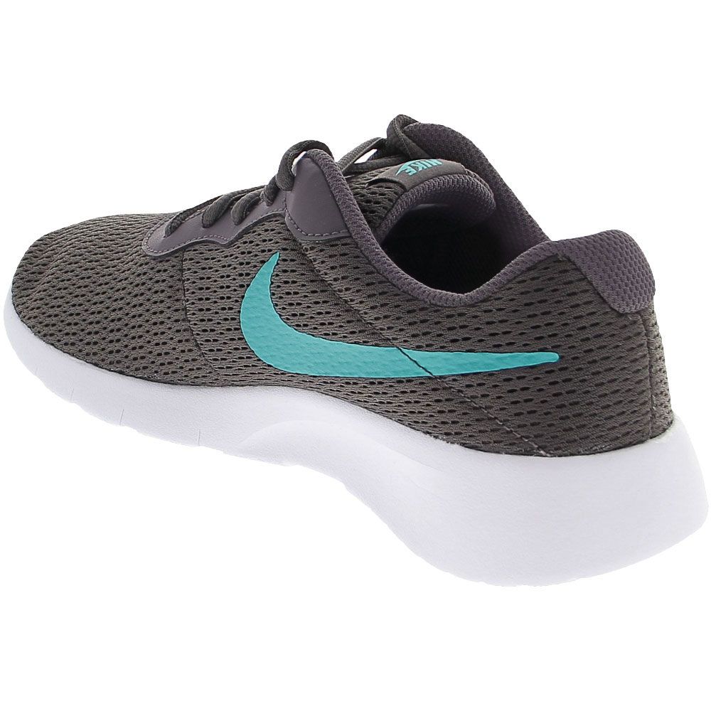 Nike Tanjun BGS Running Shoes - Kids Grey Teal Back View