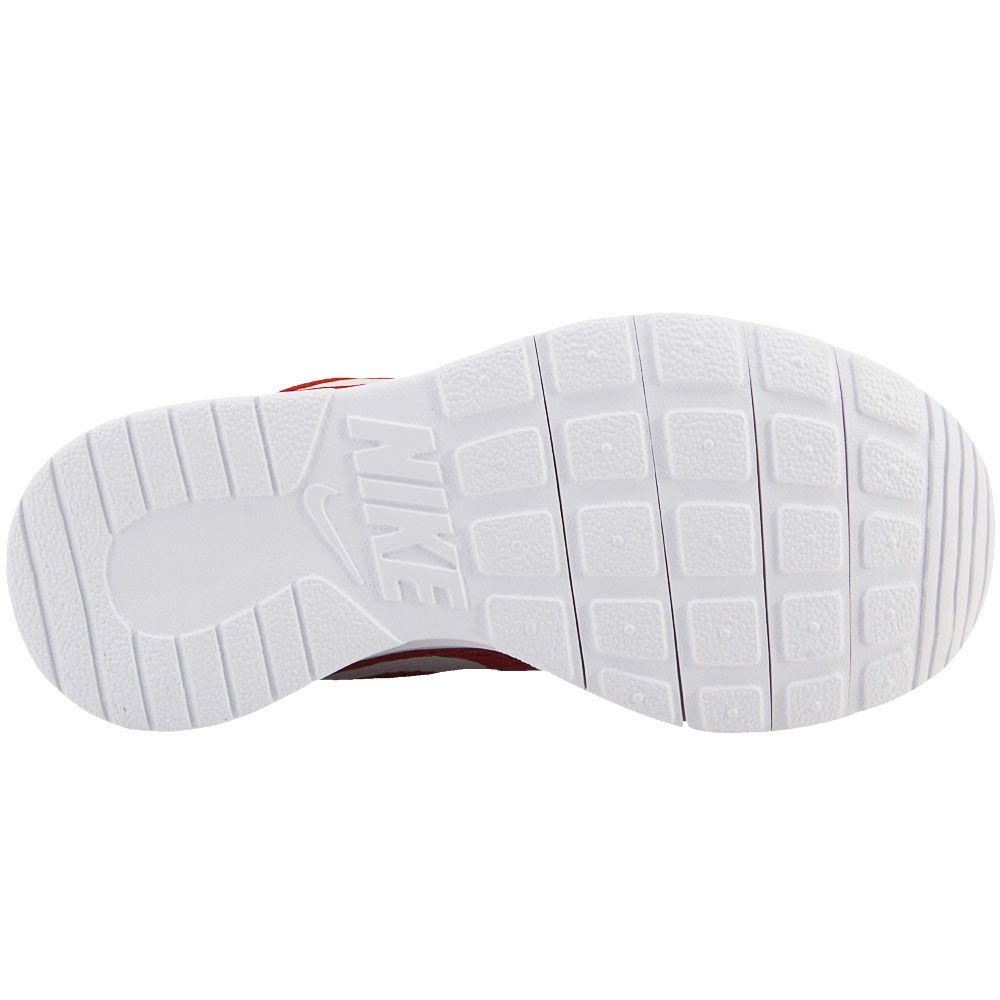 Nike Tanjun BGS Running Shoes - Kids Team Red Vast Grey White Sole View