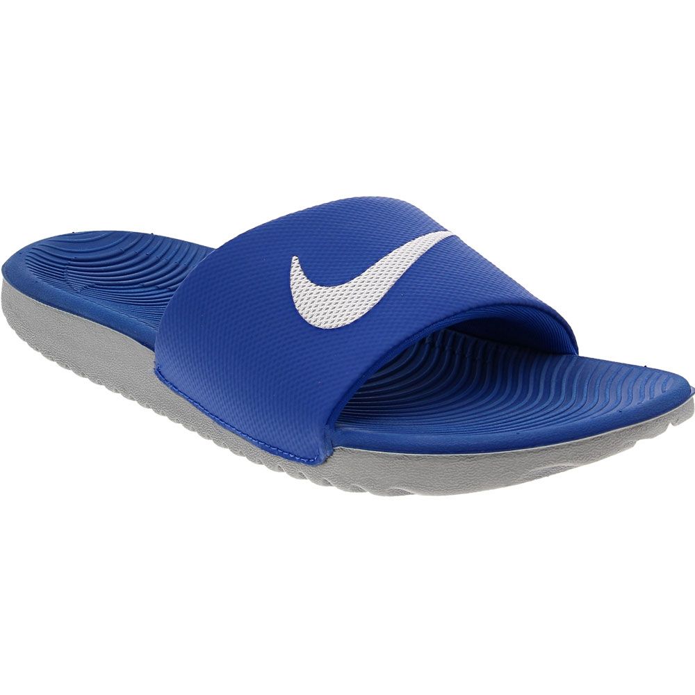 Nike Kawa Slide Kids Sandals Hyper Cobalt White
