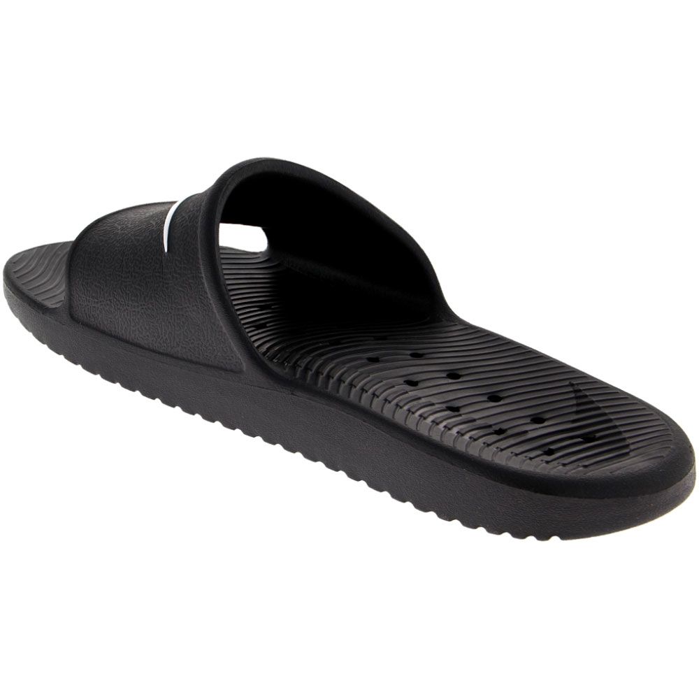 Nike Kawa Slide Slide Sandals - Mens Black White Back View
