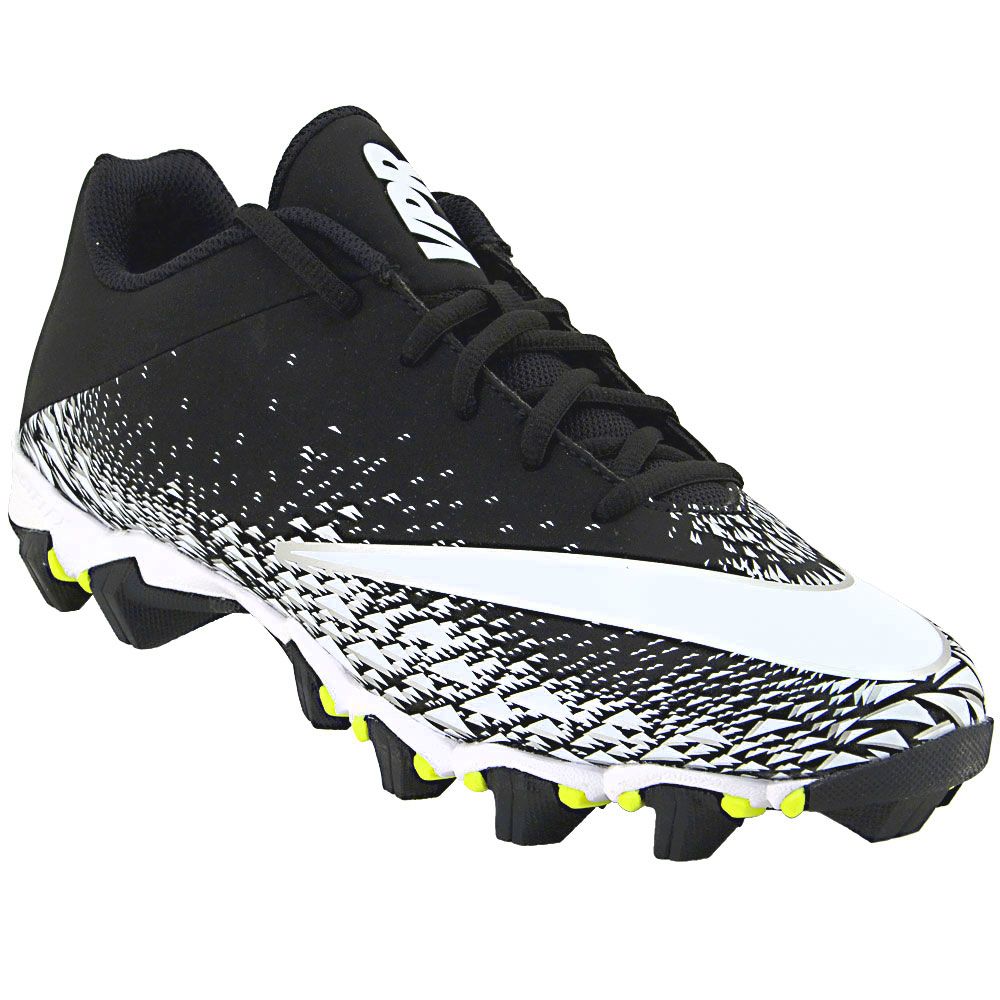 Nike Vapor Shark 2 Football Cleats - Mens Black White Metallic Silver