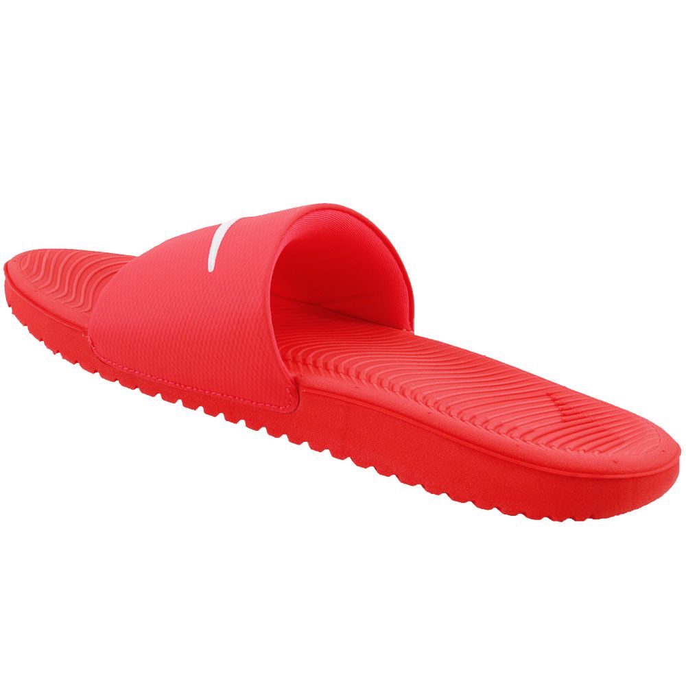 Nike Kawa Slide Slide Sandals - Womens Red White Solar Red Back View