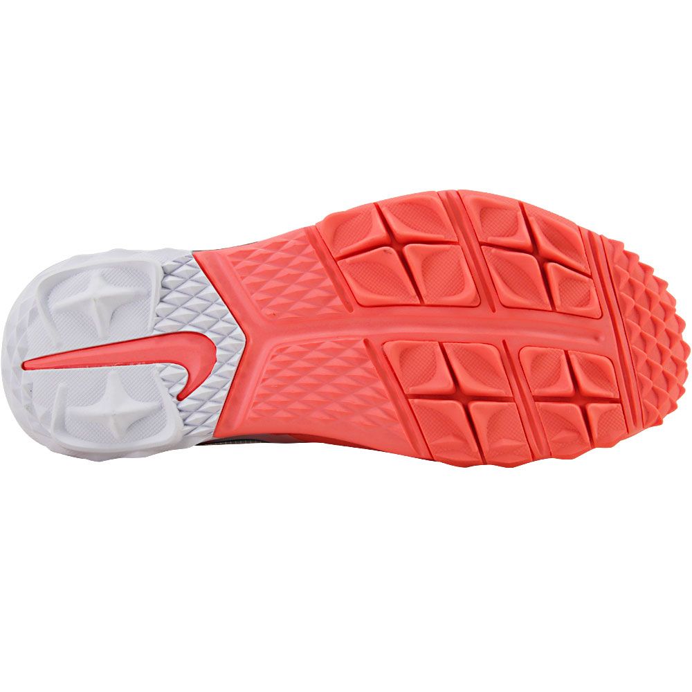 Nike Fi Flex Golf Shoes - Womens White Pink Sole View