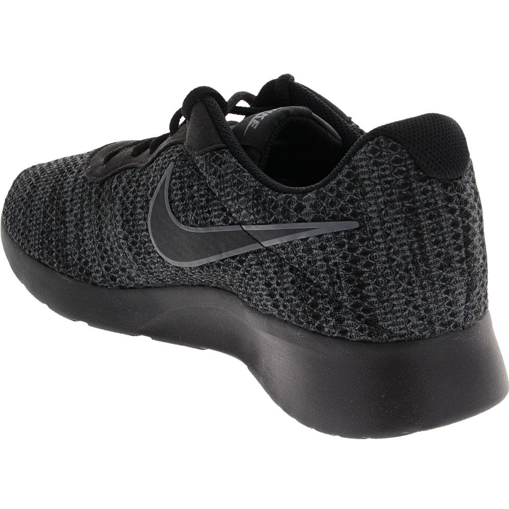 Nike Tanjun Premium Running Shoes - Mens Black White Back View