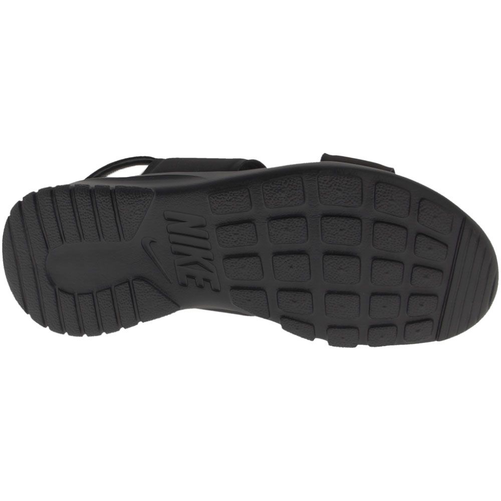 Nike Tanjun Slide Sandals - Womens Black Black White Sole View