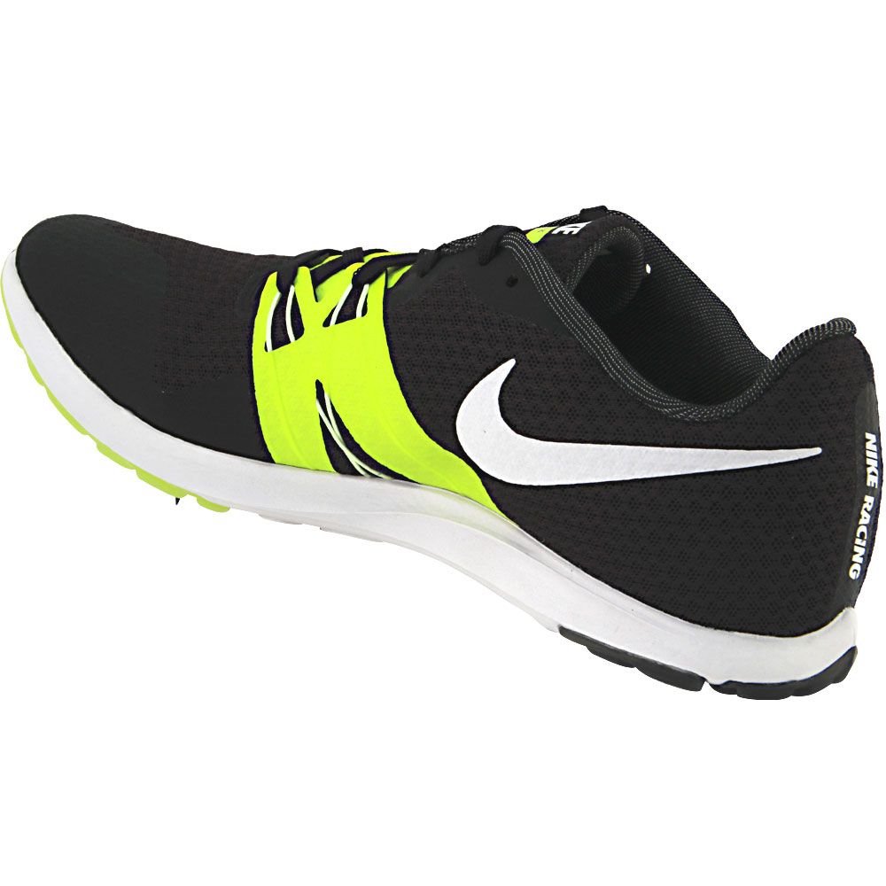 Nike Zoom Rival XC Running Shoe - Mens Black White Volt Barely Volt Back View