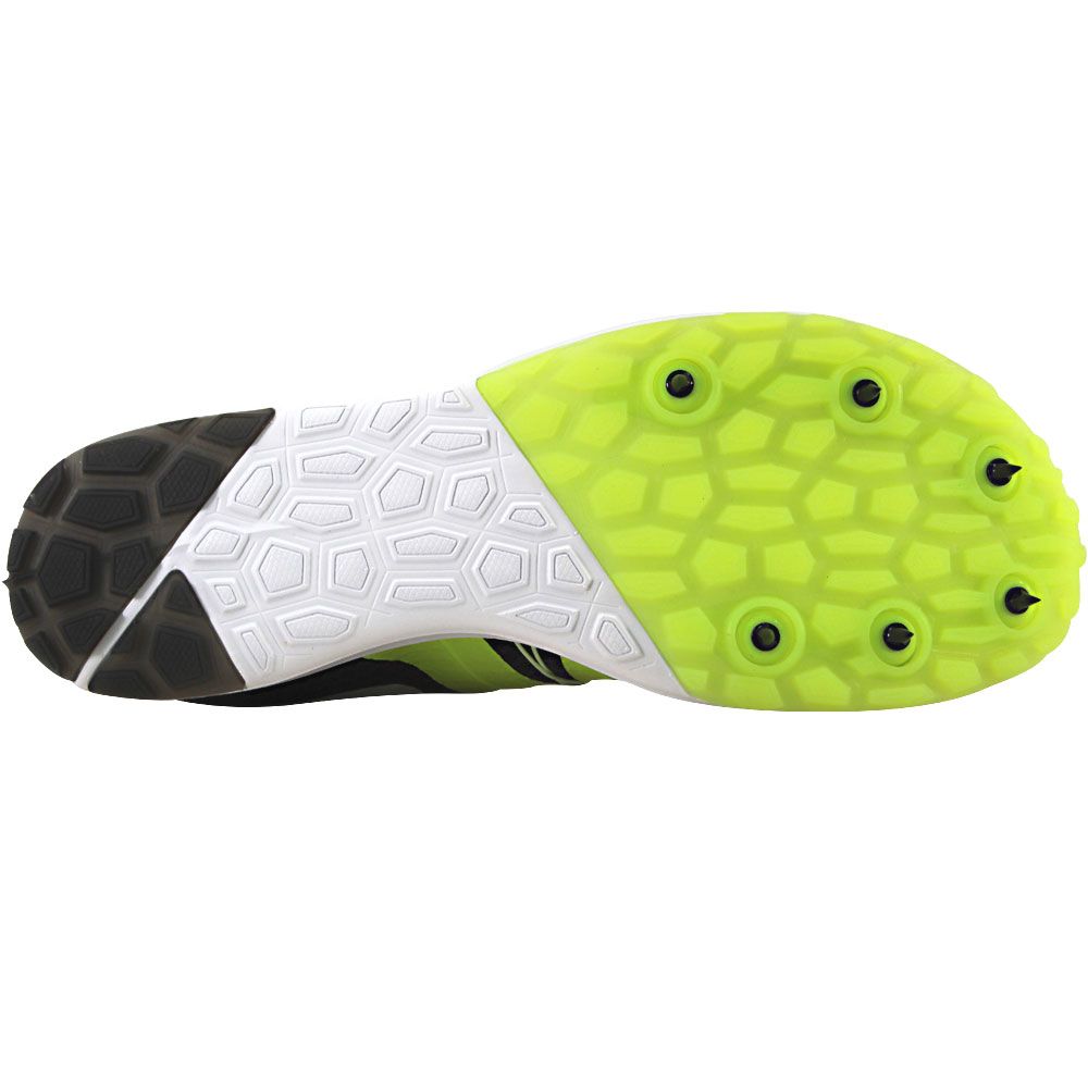 Nike Zoom Rival XC Running Shoe - Mens Black White Volt Barely Volt Sole View