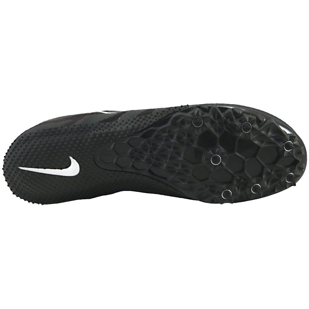 Nike Zoom Rival S 9 Racing Flats - Mens Black Black White Sole View