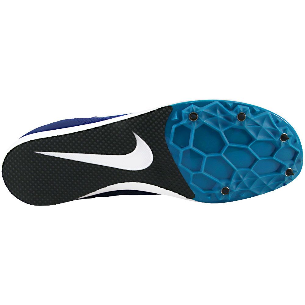 Nike Zoom Rival D 10 Racing Flats - Mens Navy Black White Sole View