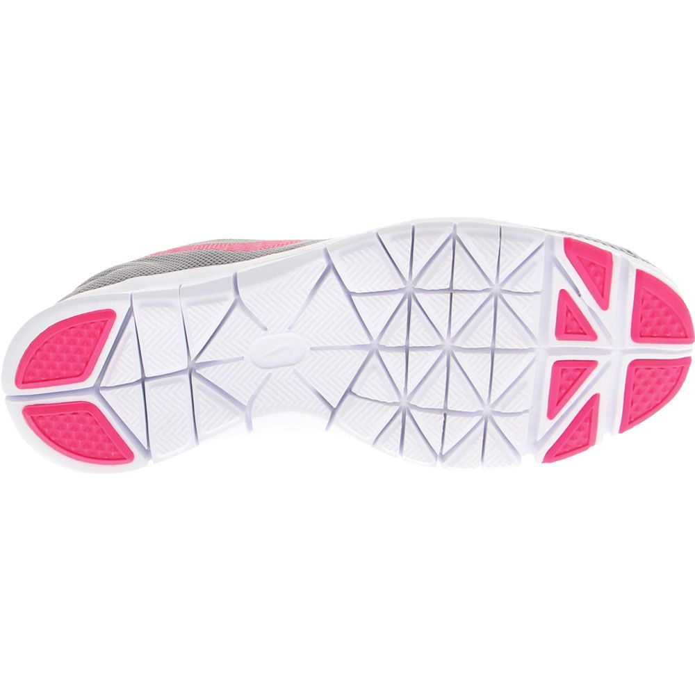Nike Flex Essential Training Shoes - Womens Wolf Grey Laser Fuchsia Sole View