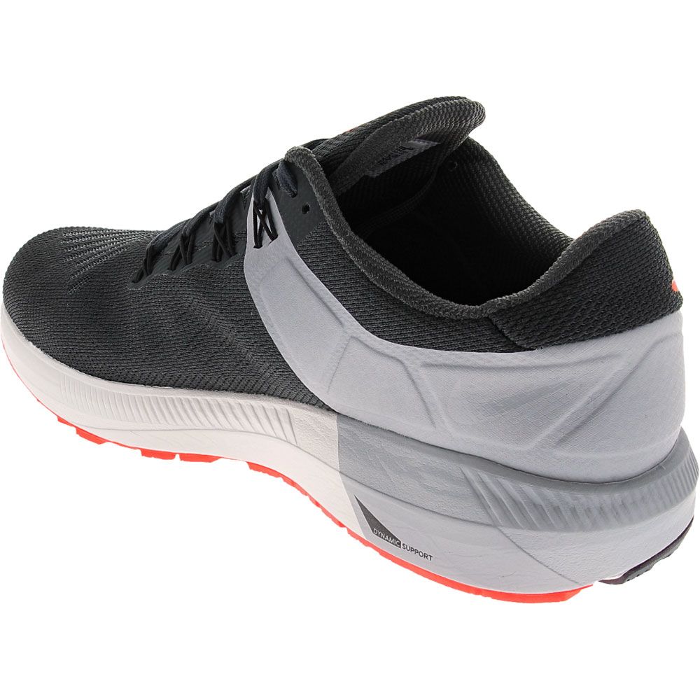 Nike Air Zoom Structure Running Shoes - Mens Anthracite Bright Crimson Back View