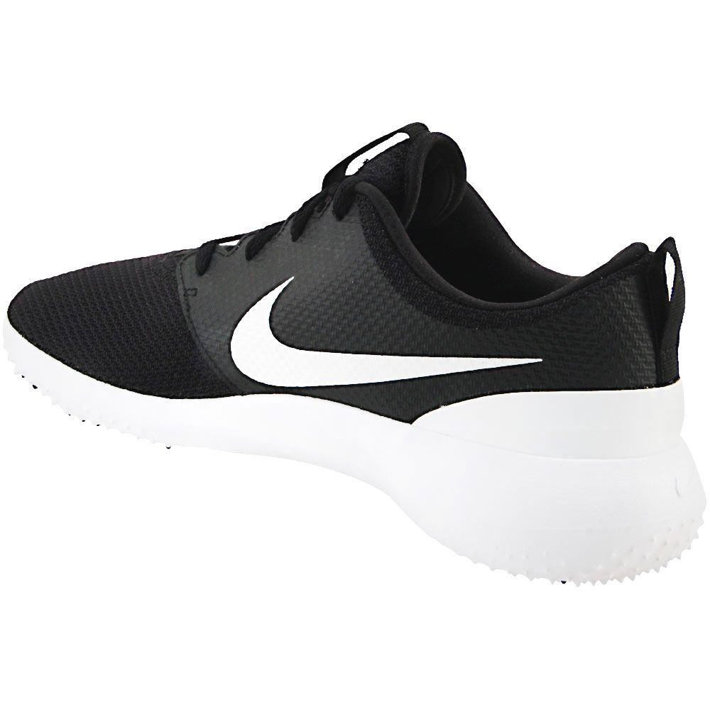 Nike Roshe G Golf Shoes - Mens Black Black White Back View
