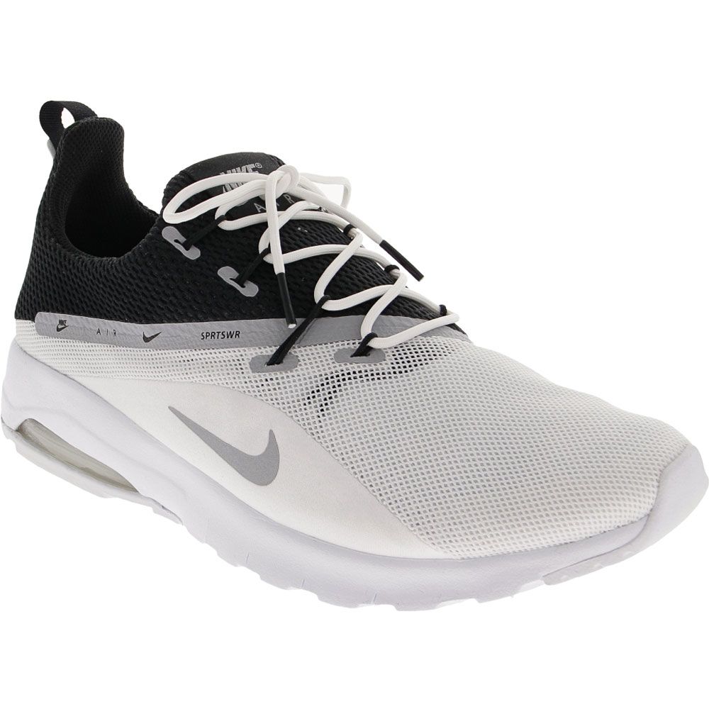 Nike Air Max Motion Racer 2 Running Shoes - Mens White Wolf Grey Black