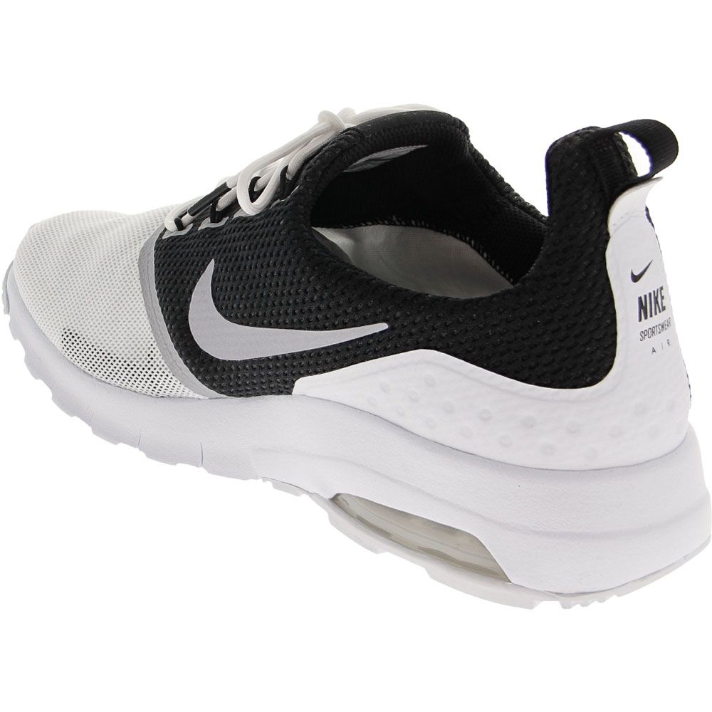 Nike Air Max Motion Racer 2 Running Shoes - Mens White Wolf Grey Black Back View