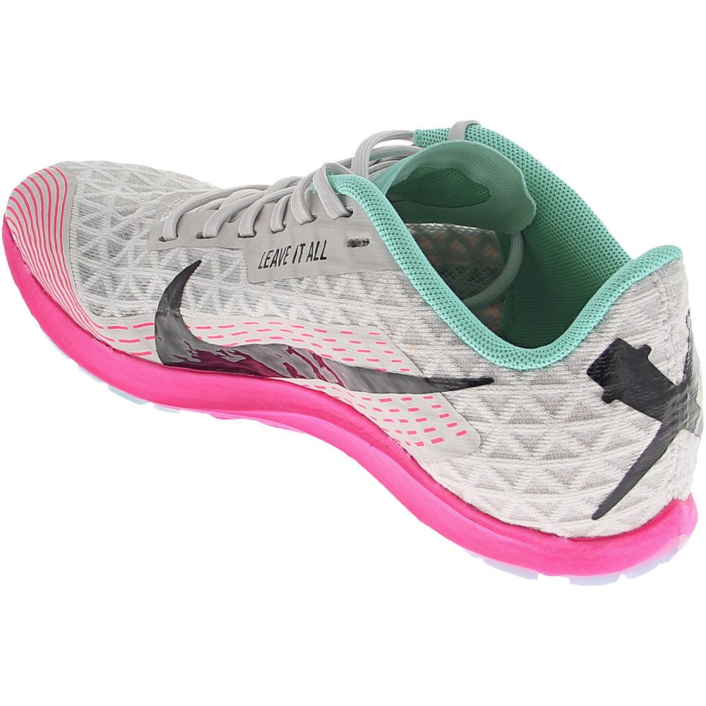 Nike Zoom Rival Xc 2019 Running Shoes - Womens Grey Black Pink Back View