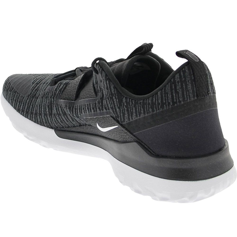 Nike Renew Arena Running Shoes - Mens Black White Back View