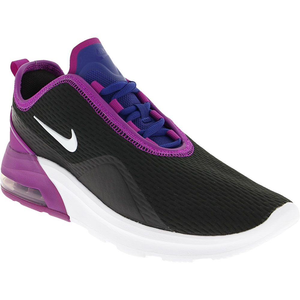 Nike Air Max Motion 2 Running Shoes - Womens Black White Purple Blue