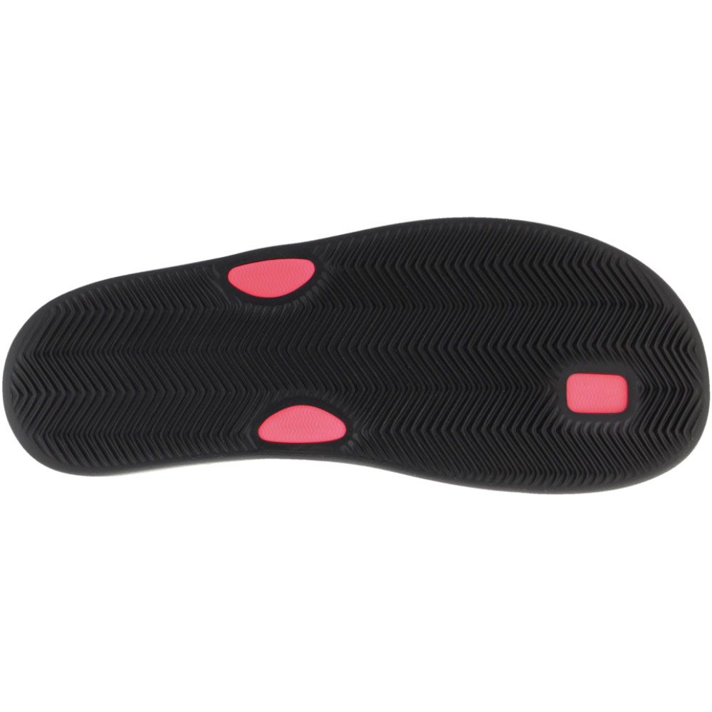 Nike Bella Kai Slide Sandals - Womens Black Hyper Pink Sole View