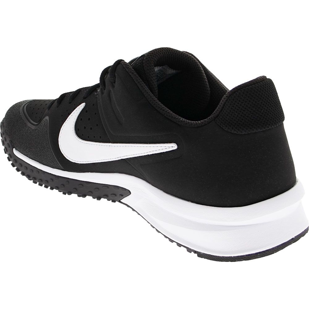 Nike Alpha Huarache Varsity Training Shoes - Mens Black White Thunder Grey Back View
