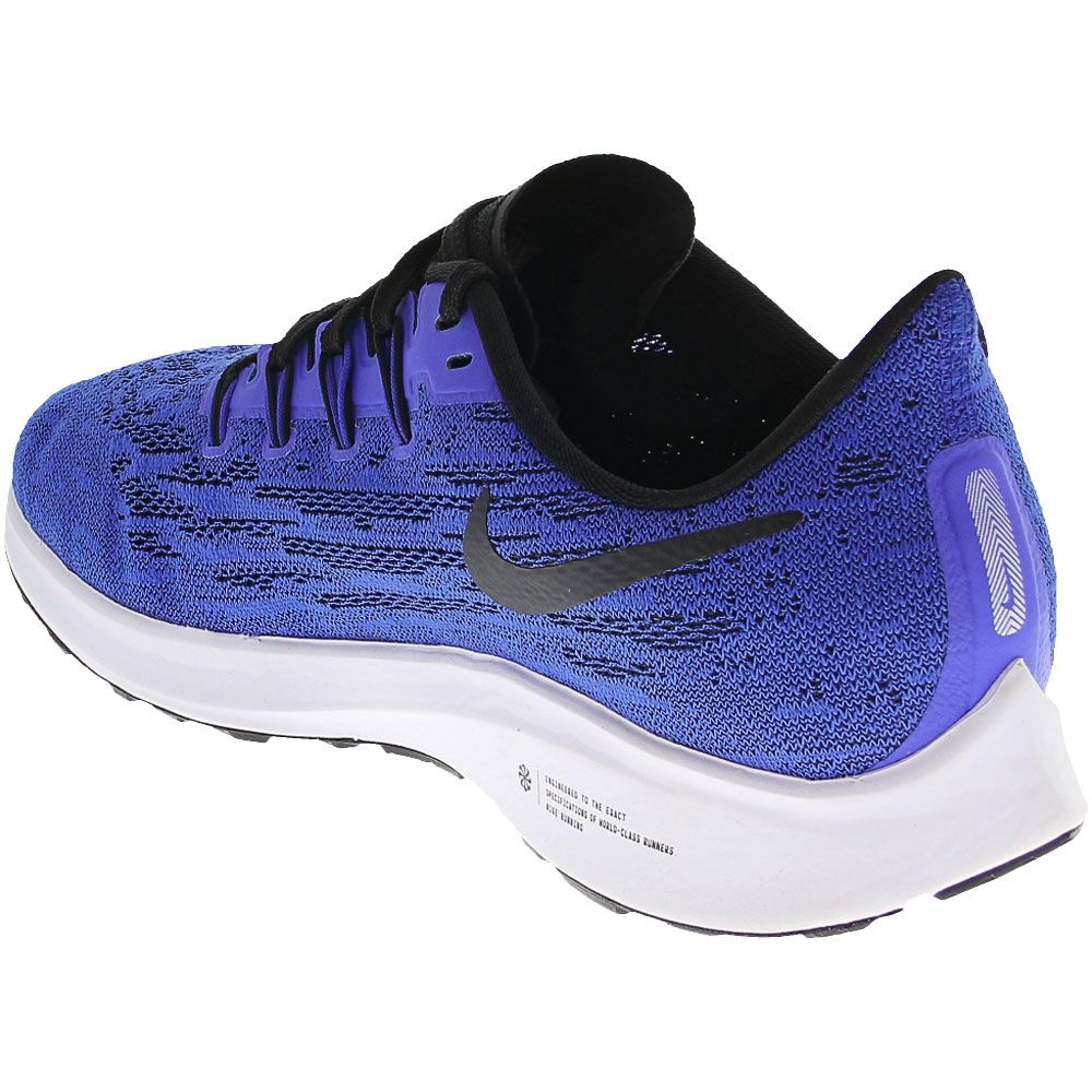 Nike Air Zoom Pegasus 36 Running Shoes - Mens Navy Blue Black Back View