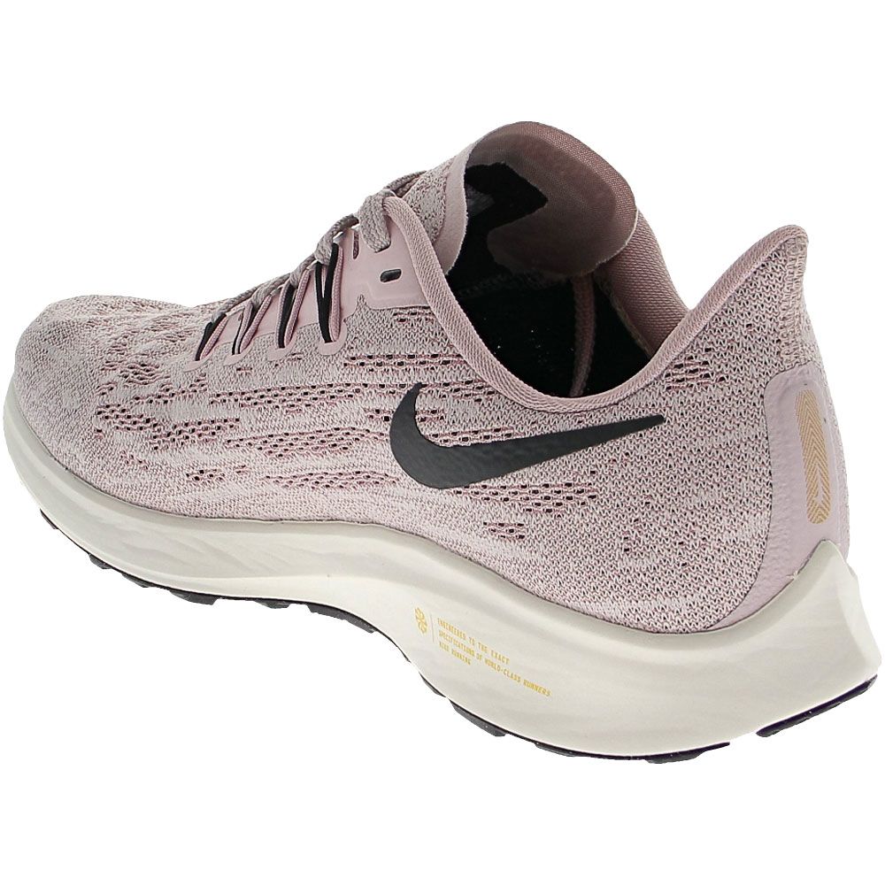 Nike Air Zoom Pegasus 36 Running Shoes - Womens Platinum Violet Black Back View