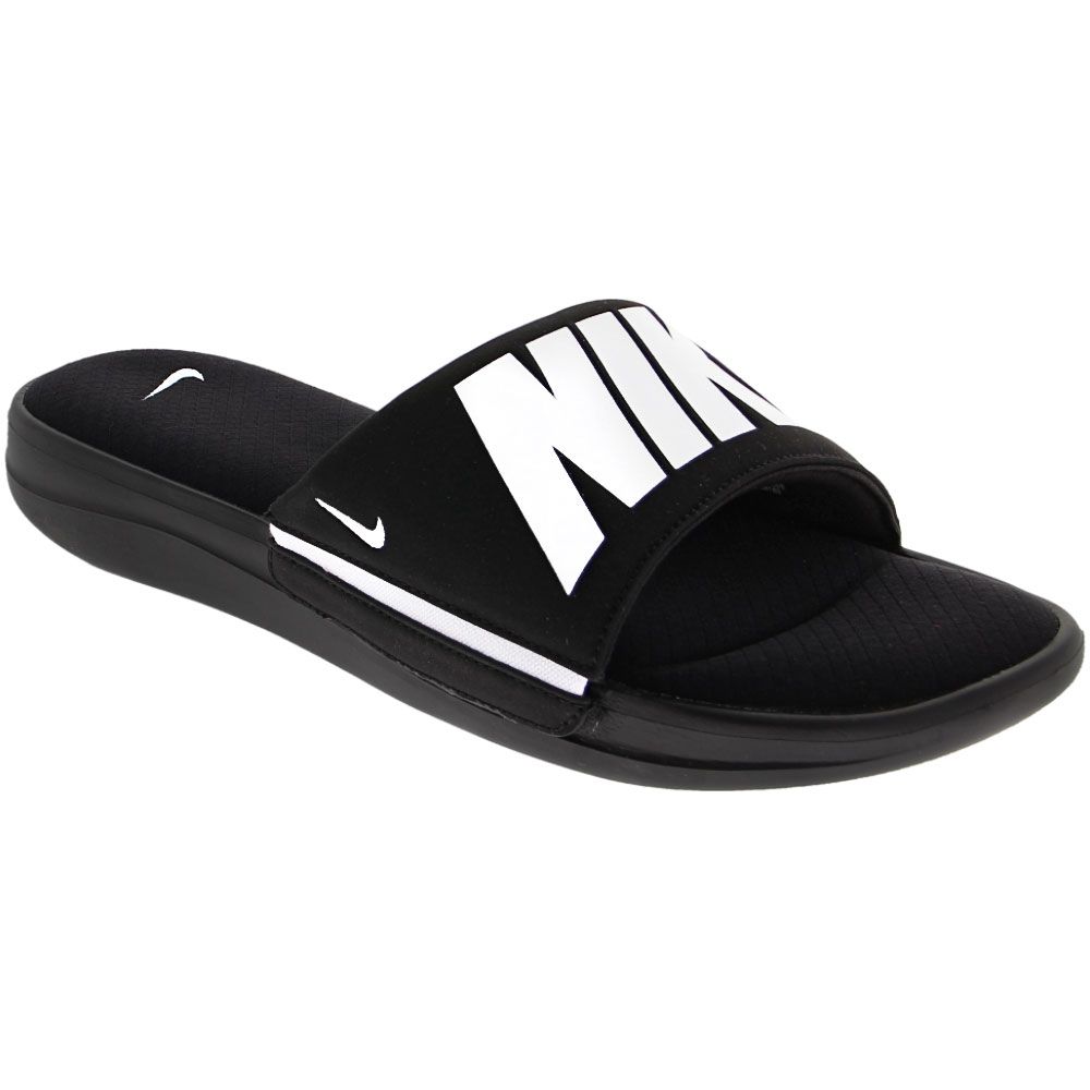 Nike Ultra Comfort 3 Slide Sandals - Mens Black White Black