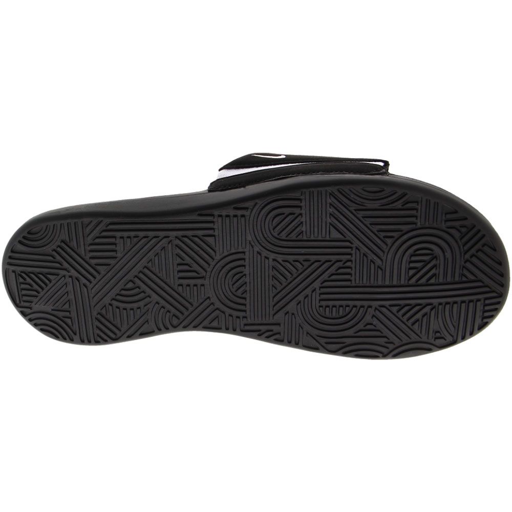 Nike Ultra Comfort 3 Slide Sandals - Mens Black White Black Sole View