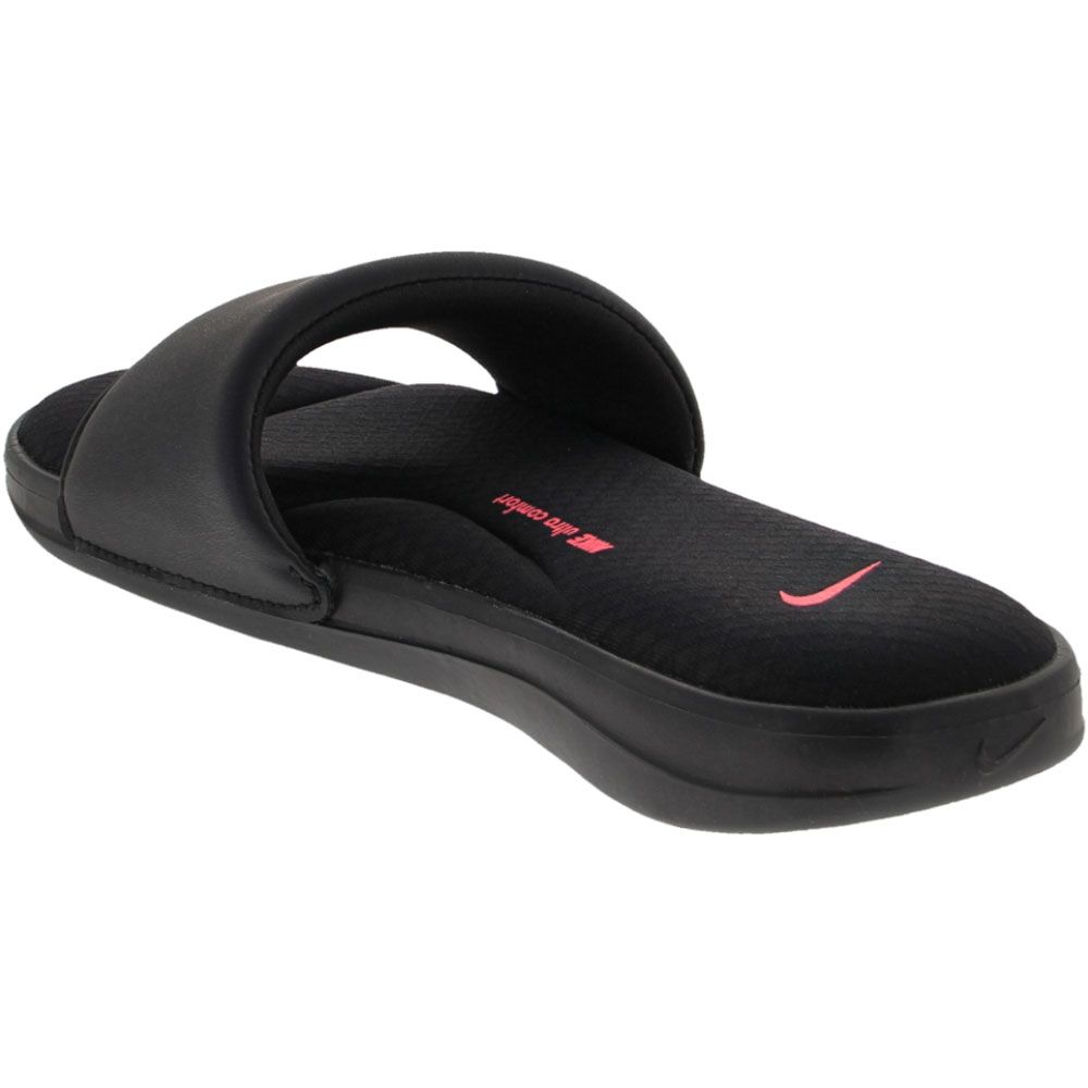 Nike Ultra Comfort 3 Water Sandals - Womens Black Hyper Pink Back View