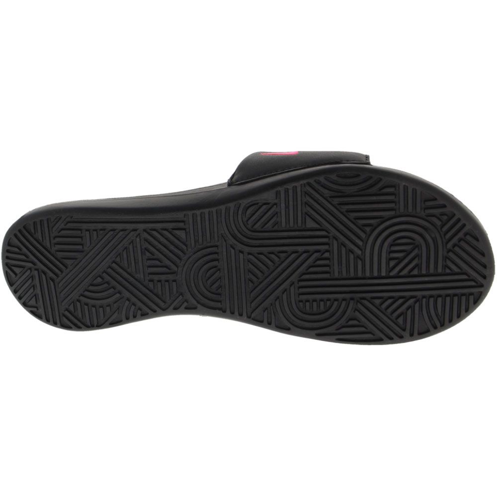 Nike Ultra Comfort 3 Water Sandals - Womens Black Hyper Pink Sole View