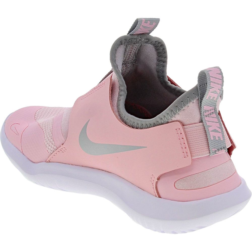 Nike Flex Runner Ps Running - Boys Pink Foam Metallic Silver Back View