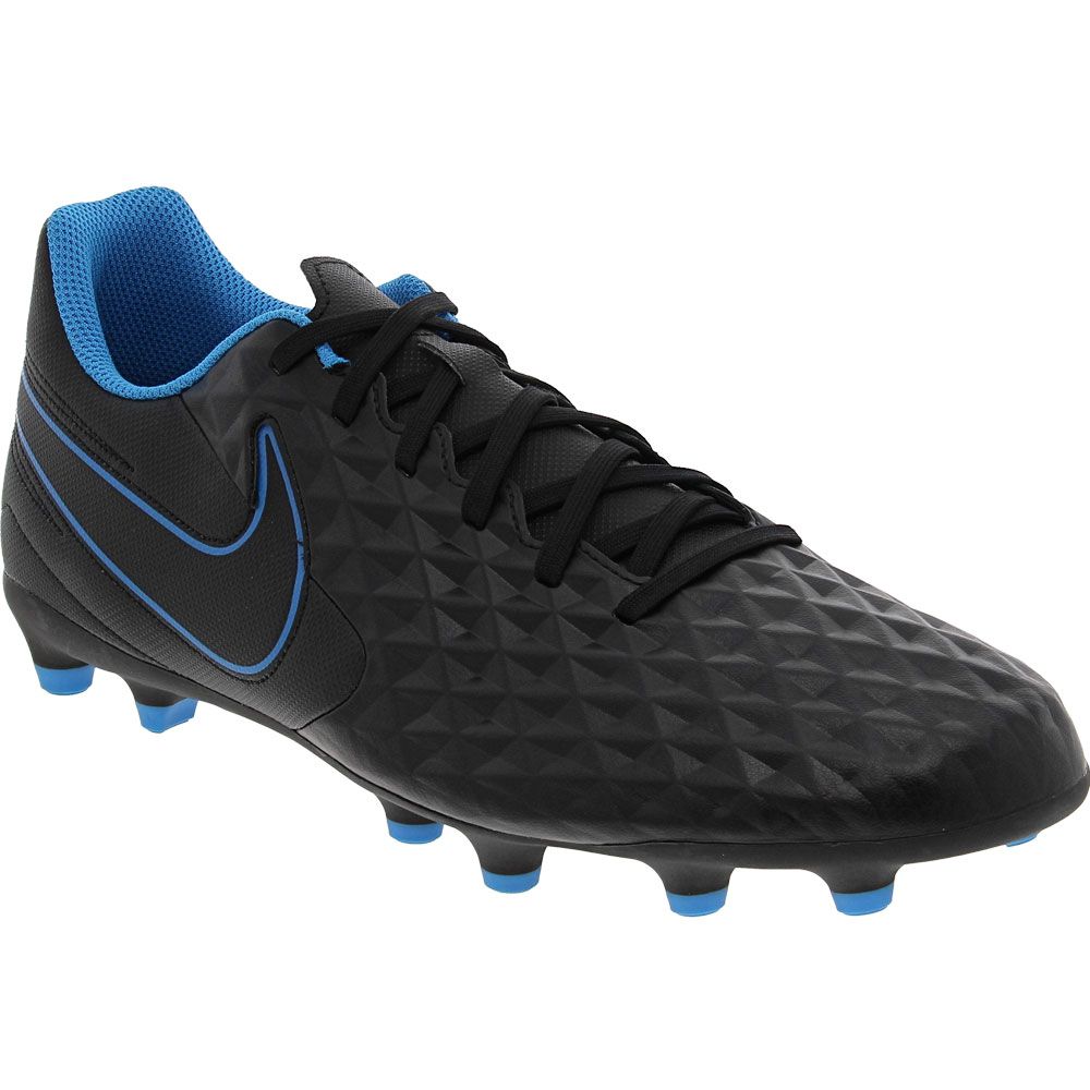 Nike Legend 8 Club FG Outdoor Soccer Cleats - Mens Black Light Blue