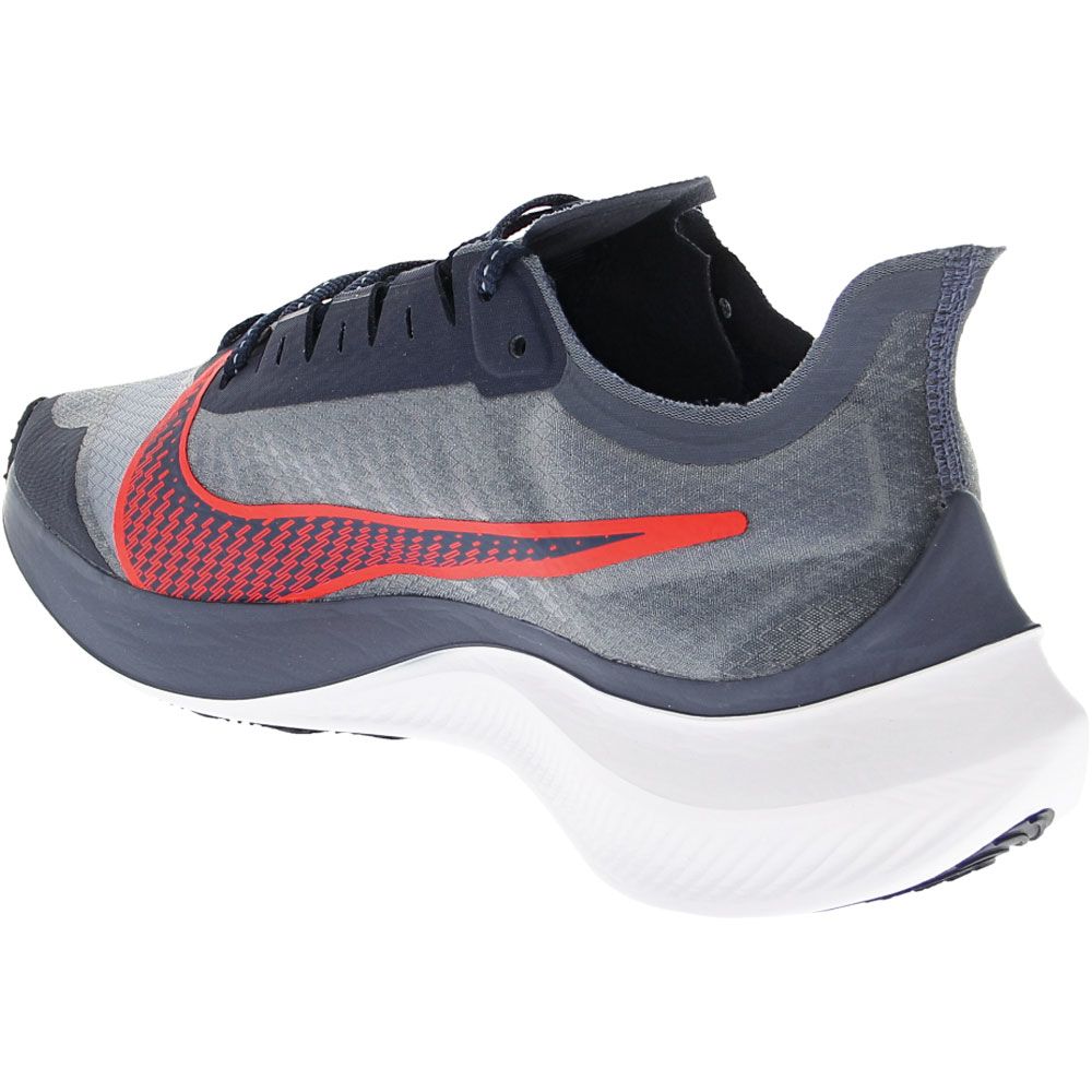 Nike Zoom Gravity Running Shoes - Mens Navy Black Red Back View