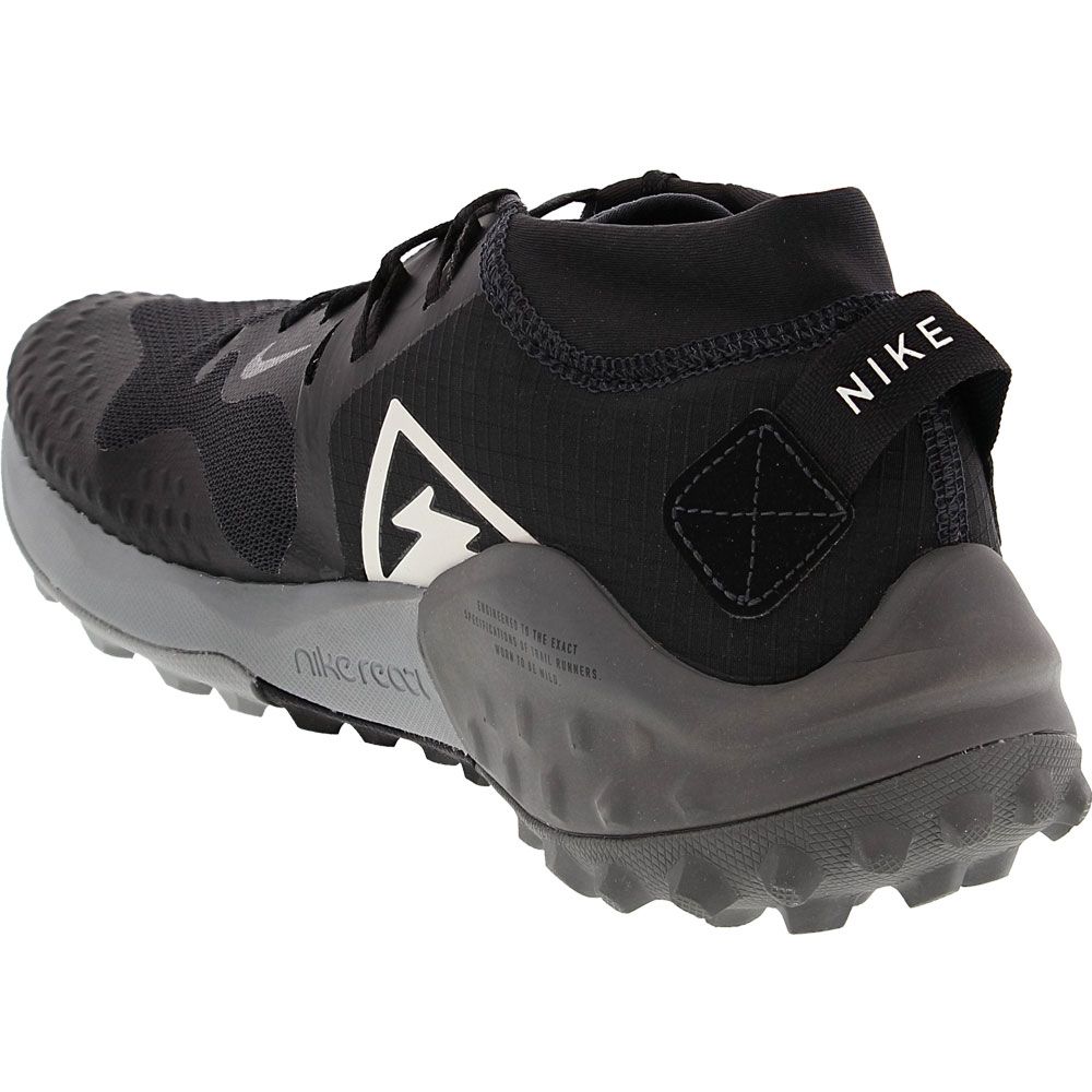 Nike Wildhorse 6 Trail Running Shoes - Mens Black Grey Dark Grey Back View