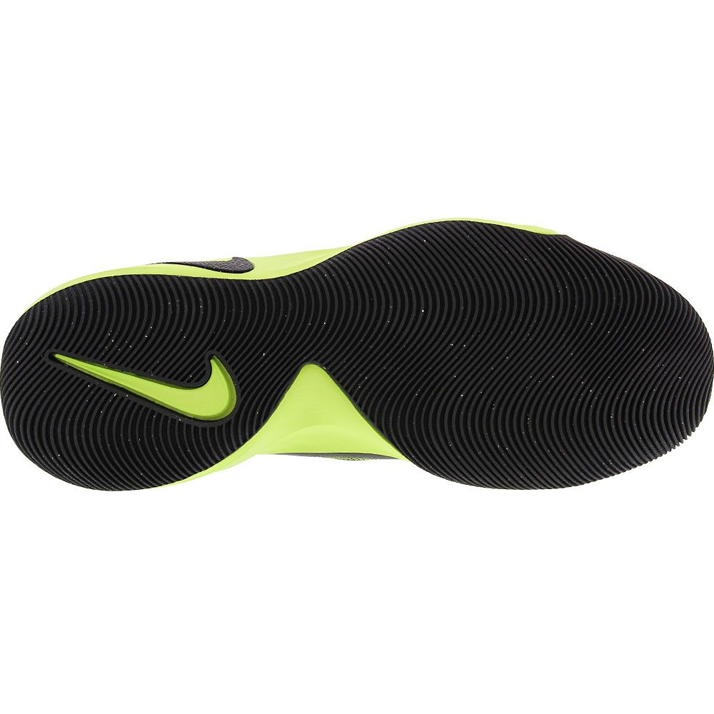 Nike Fly By Mid Basketball Shoes - Mens Black Volt Black Sole View