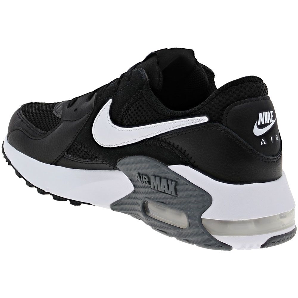 Nike Air Max Excee Lifestyle Shoes - Womens Black White Back View