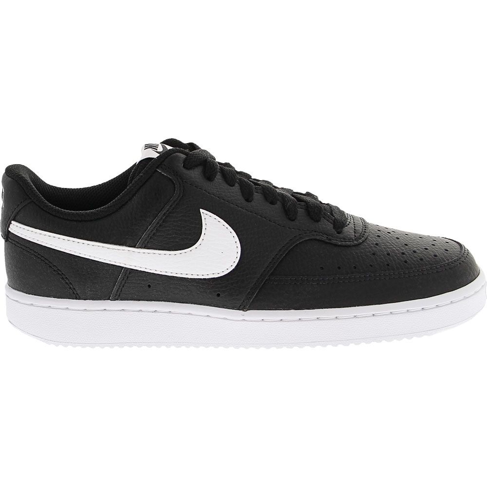 Nike Court Vision Lifestyle Shoes - Womens Black Black White Side View