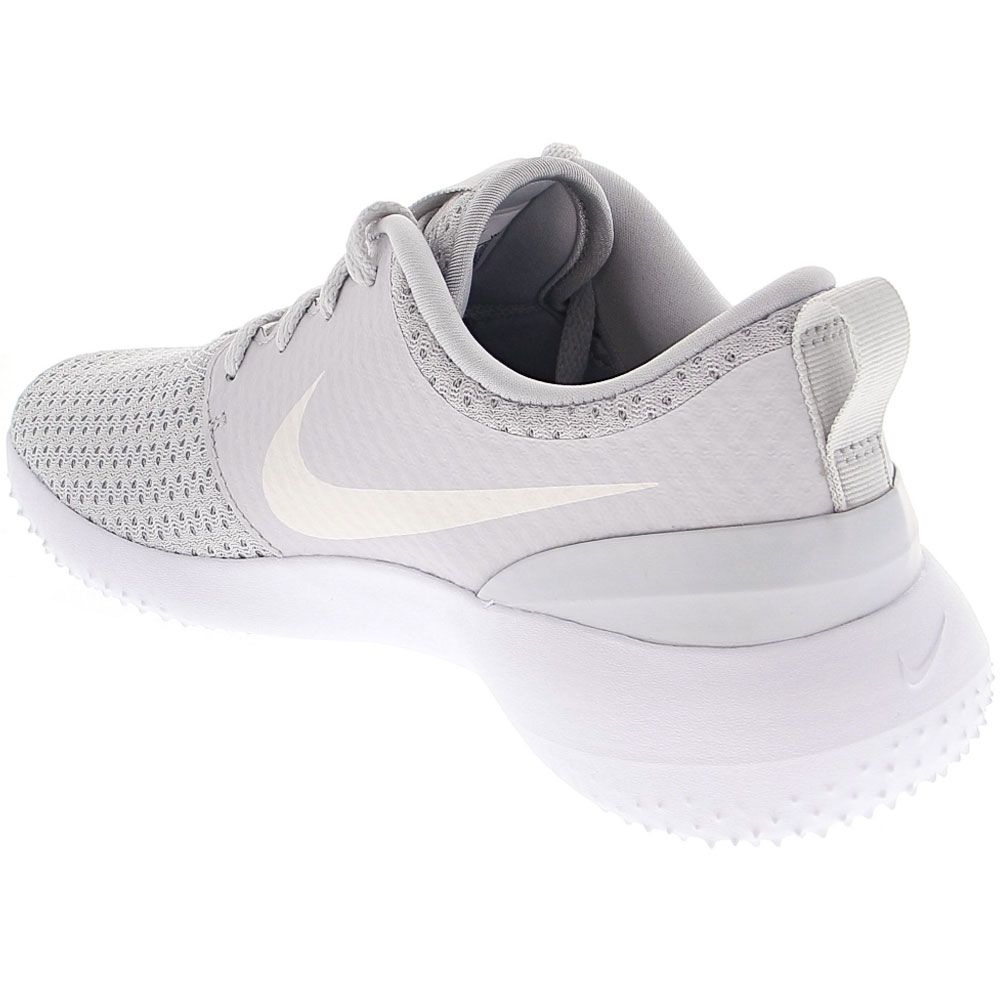 Nike Roshe G 2 Golf Shoes - Womens Pure Platinum Metallic White Back View
