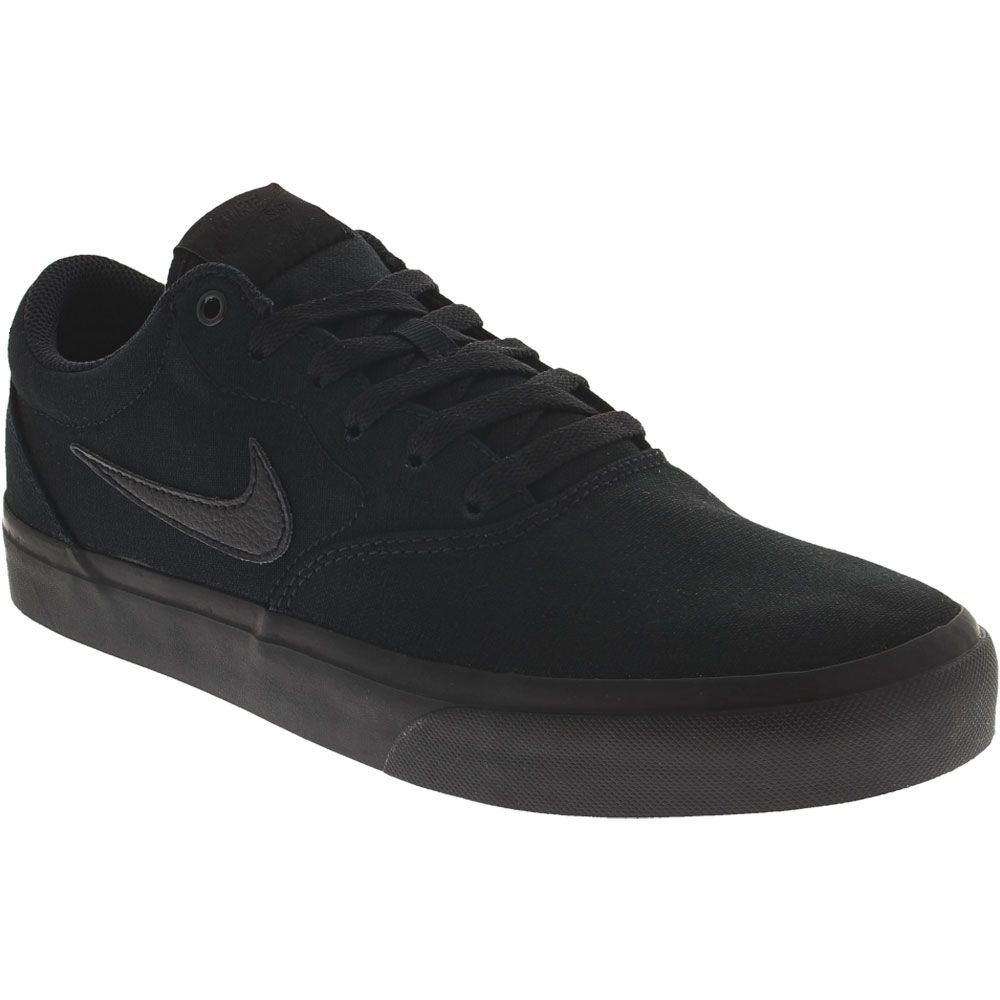 Nike Sb Charge Canvas Skate Shoes - Mens Black Black White