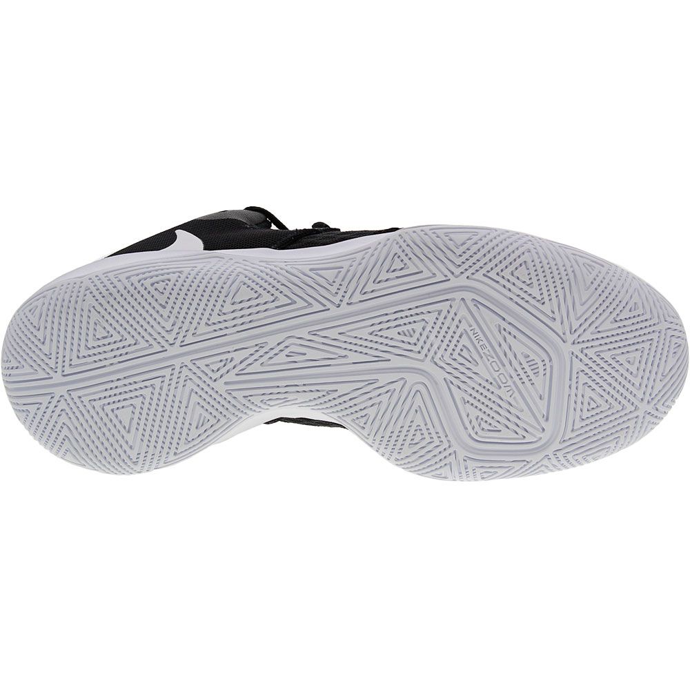Nike Hyperspeed Court Volleyball Shoes - Womens Black White Black Sole View
