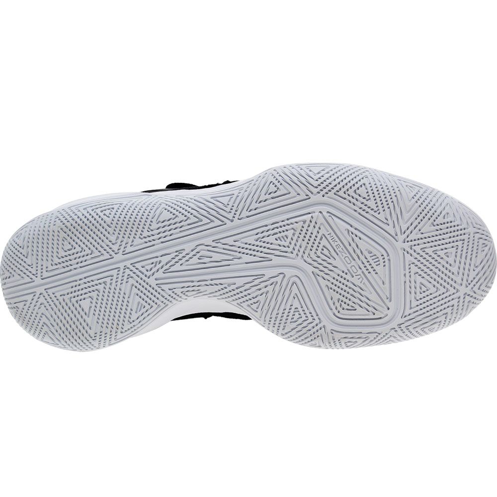 Nike Hyperspeed Court Volleyball Shoes - Unisex Black White Black Sole View