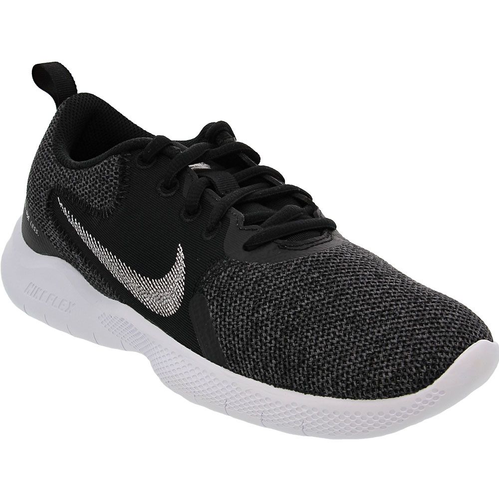 Nike Flex Experience Run 10 Running Shoes - Womens Black White Dark Smoke Grey