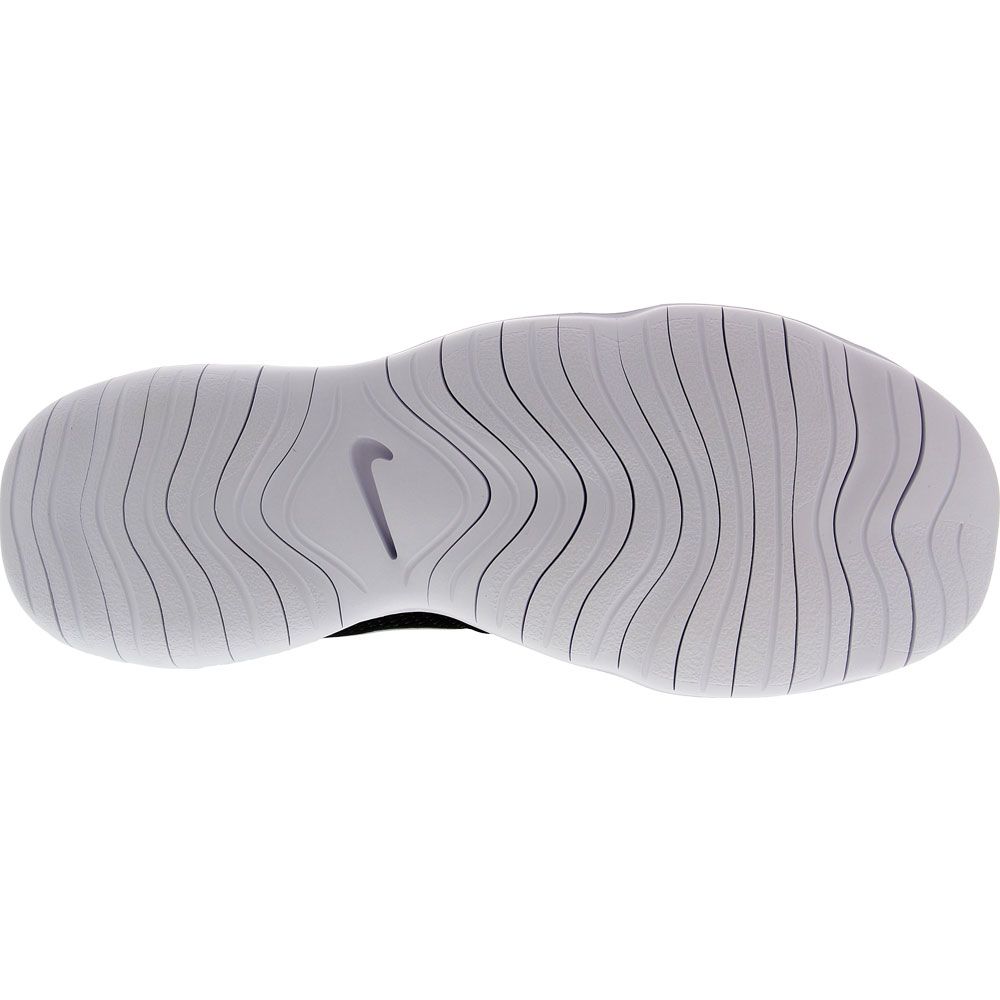 Nike Flex 2020 Running Shoes - Mens Black White Dark Smoke Grey Sole View