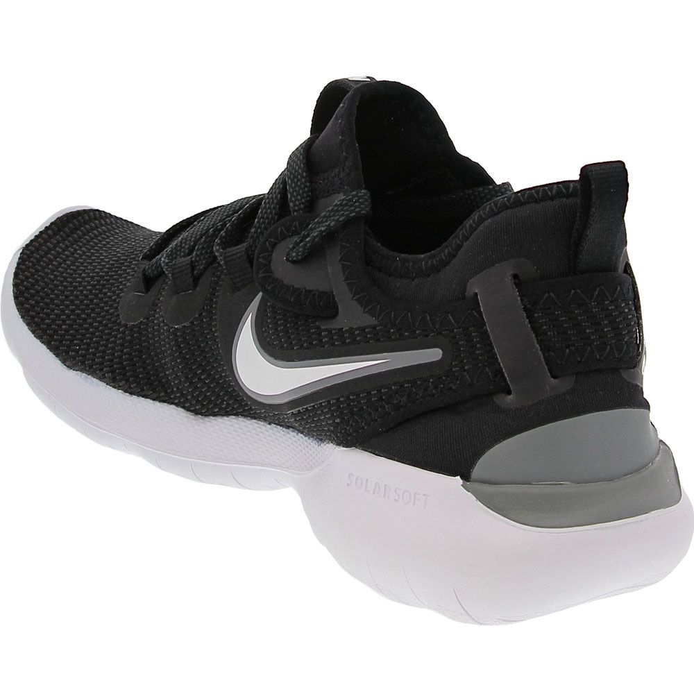Nike Flex 2020 Run Running Shoes - Womens Black White Dark Smoke Grey Back View